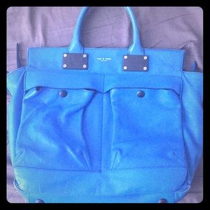 Bright Blue Rag & Bone Lg Pilot Bag